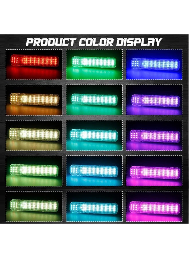 NDRUSH RGB LED Interior Door Panel Courtesy Light Door Light Assembly Compatible with Silverado/Sierra C/K 1500 2500 3500 Pickup Suburban Tahoe Avalanche Yukon Cadillac Escalade - Image 2