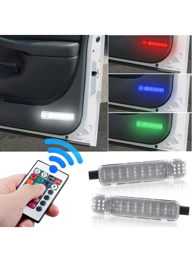 NDRUSH RGB LED Interior Door Panel Courtesy Light Door Light Assembly Compatible with Silverado/Sierra C/K 1500 2500 3500 Pickup Suburban Tahoe Avalanche Yukon Cadillac Escalade - Image 1