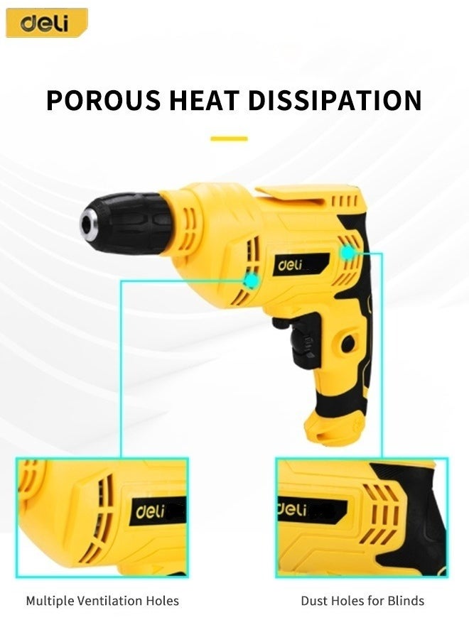 Deli Multi-functional AC Electric Drill 10mm High Speed Adjustment Plug-in type Professional  - Image 3