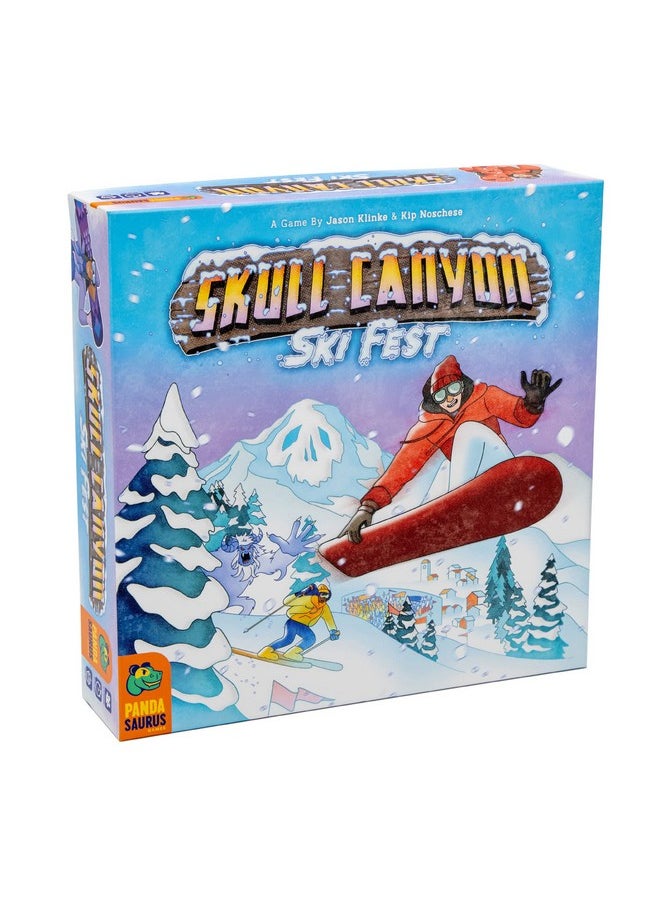 Pandasaurus Games Skull Canyon Ski Fest Board Game Race Down The Slopes And Conquer The Mountain Strategy Game For Kids And Adults Ages 14+ 24 Players 4590 Minute Playtime Made By Pandasaurus Games  - Image 1
