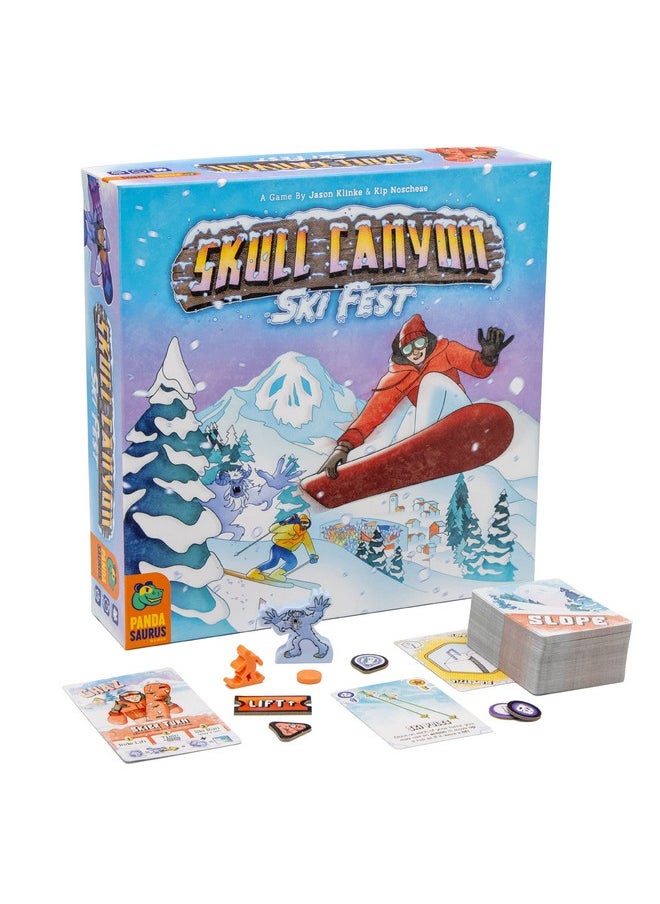 Pandasaurus Games Skull Canyon Ski Fest Board Game Race Down The Slopes And Conquer The Mountain Strategy Game For Kids And Adults Ages 14+ 24 Players 4590 Minute Playtime Made By Pandasaurus Games  - Image 3