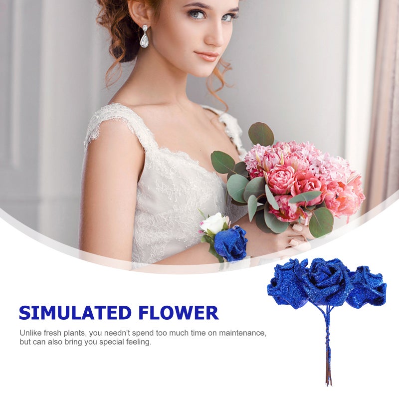 50 Pcs Simulated Flower Flower Artificial Flower Props Wedding Flower Decor - Image 3