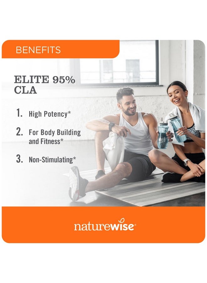 Health & Household - Naturewise Cla 1300 - Cla Supplement W/ 95% Active Conjugated Linoleic Acid For Women And Men, Non-Stimulating, Supports Weight & Fitness Goals - Non-Gmo, Gluten Free - 180 Softgels[2-Month Supply] - Image 1