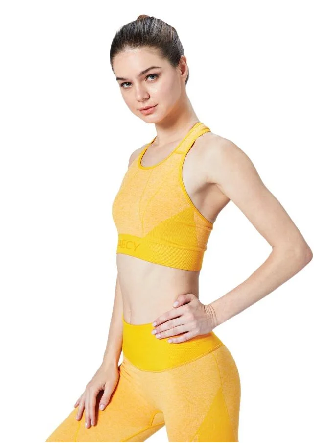 ZAECY Women's High-Support Seamless Padded Sports-Bra