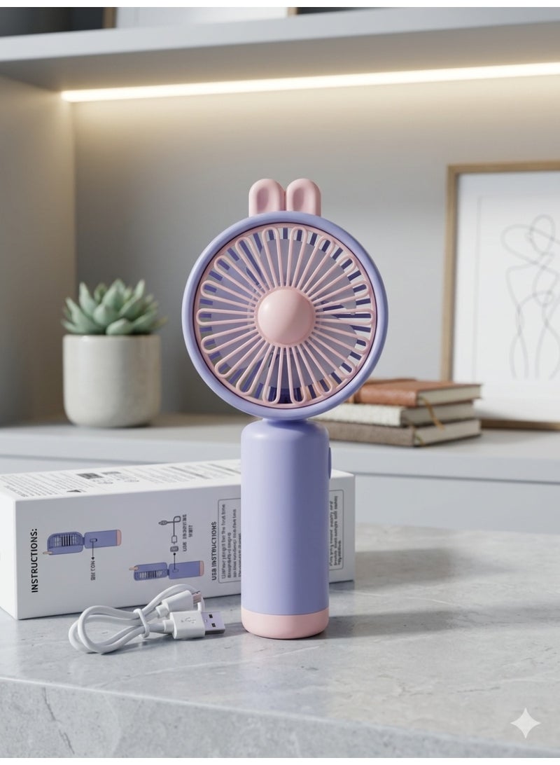 Handheld Cooling Fan –Rechargeable, Adjustable Speeds, Assorted Colors & Styles - Image 3