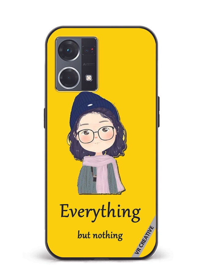 VR CREATIVE Protective Case Cover For Oppo Reno8 4G Everything But Nothing Design Multicolour - Image 1