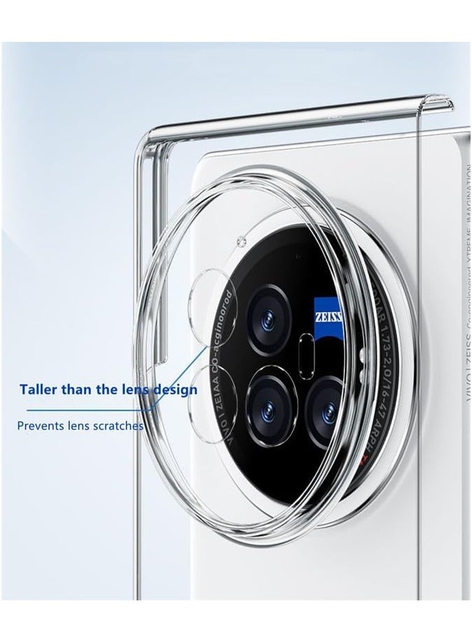 general Case Compatible with VIVO X Fold 3 Pro, Ultra Thin Transparent PC Case Anti-Shock Anti-Scratch Hard Case for VIVO X Fold 3 Pro - Image 4