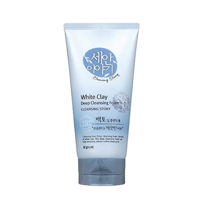 Kwailnara Cleansing Story Natural Facial Deep Foam Cleansing - White Clay - Image 1