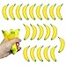 Lohoee 20 Pcs Banana Stress Toys Stretchy Banana Fidget Toys Bulk Mini PU Squeeze Toys for Kids Adults Stress Relief Party Favors Bag Fillers or Xmas Gift - Image 2