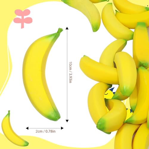 Lohoee 20 Pcs Banana Stress Toys Stretchy Banana Fidget Toys Bulk Mini PU Squeeze Toys for Kids Adults Stress Relief Party Favors Bag Fillers or Xmas Gift - Image 5