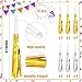 Twavang 12 Pcs Glitter Noise Makers Metallic Fringed Party Blower for Adults Birthday Graduation New Years Party Favors Supplies Gold and Silver - Image 4