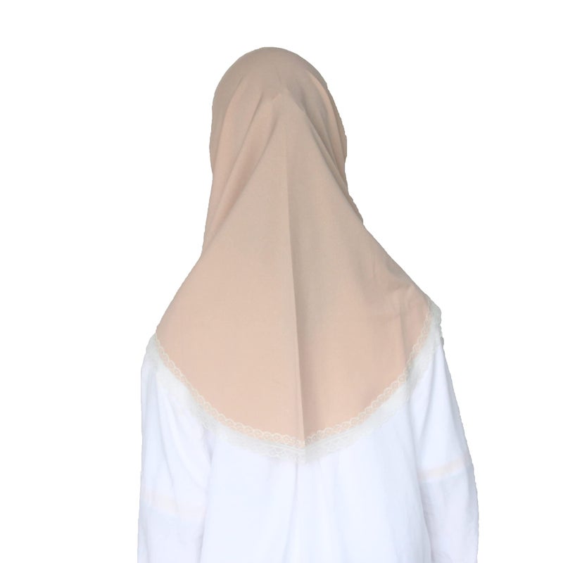 Modest Beauty حجاب مسلم جميل محتشم للفتيات والأطفال مع دانتيل للأعمار من 6 إلى 12 سنة - Image 3