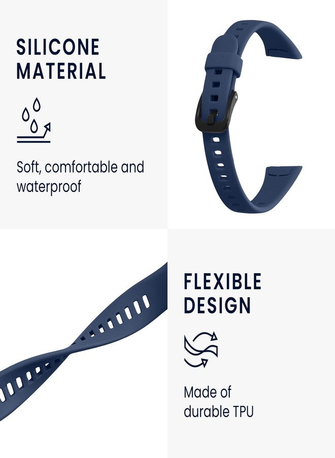 kwmobile Strap Set compatible with Huawei Band 6 & 6 Pro/Honor Band 7 & 6 Straps - 6x TPU Silicone Replacement Wristband - Multicolor - Image 4