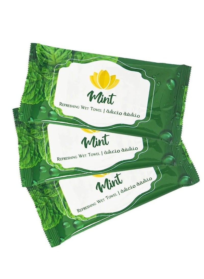 Beautystar Face towel wet with mint 25 pieces - Image 2