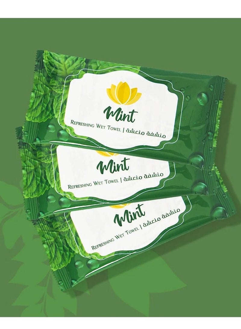 Beautystar Face towel wet with mint 25 pieces - Image 3