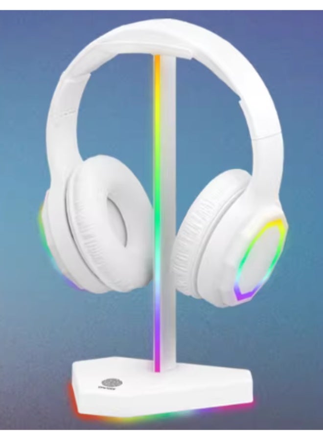RGB Headphone Stand, Aluminum Alloy Gaming Headset Holder with Stable Base, Desk Organizer for Gaming Setup and Office
