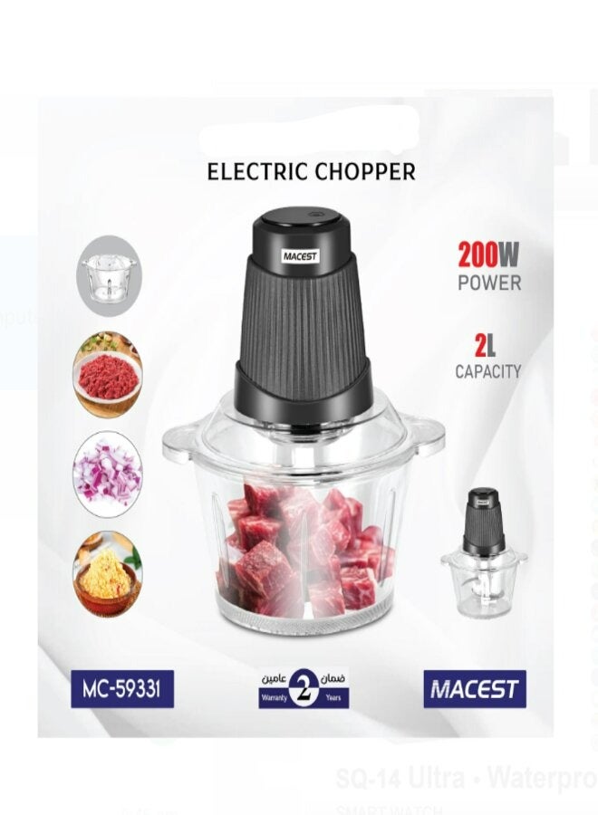 مايست مفرمة كهربائية 2 لتر 200 وات MC-59331