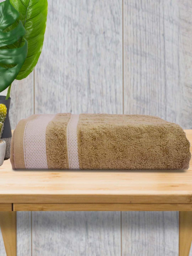 Athom Living Premium Cotton Bath Towel Pack of 1 Soft, Absorbent, and Luxurious Bathroom Essentials/Soft and Absorbent Spa-Quality/Bath Linens/Durable - Image 2