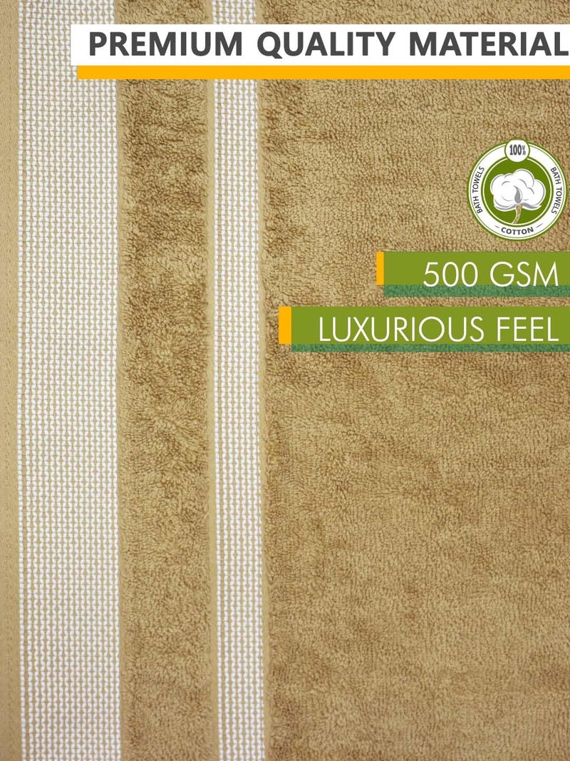 Athom Living Premium Cotton Bath Towel Pack of 1 Soft, Absorbent, and Luxurious Bathroom Essentials/Soft and Absorbent Spa-Quality/Bath Linens/Durable - Image 4