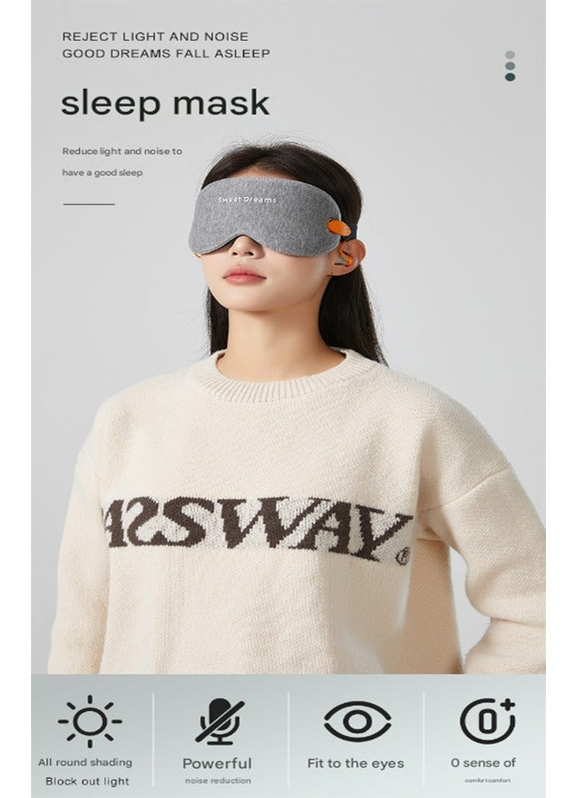 sweet dream Sleep Eye Mask with Soundproof Earplugs for Sleeping，Ultra-Comfortable 3D Contoured Travel Sleep Mask，100% Light Blocking Sleeping Mask for Women Men，Ultra-soft cotton for deep darkness and ultimate comfort - Image 3