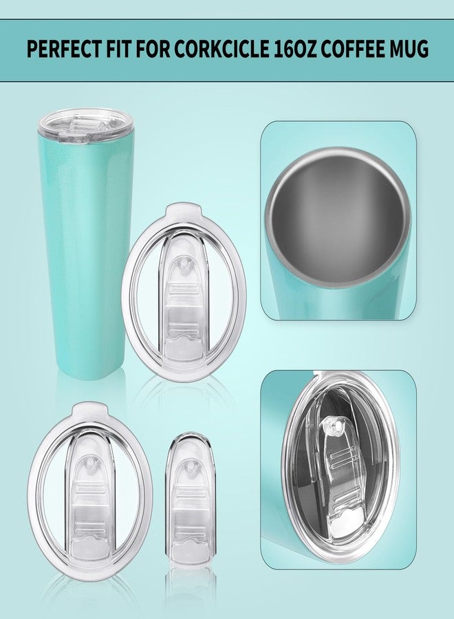UXIETIN غطاء بديل مانع للانسكاب من UXIETIN قطعتين متوافق مع كوب قهوة السفر Corkcicle سعة 16 أونصة (يناسب سعة 16 أونصة فقط) - Image 3