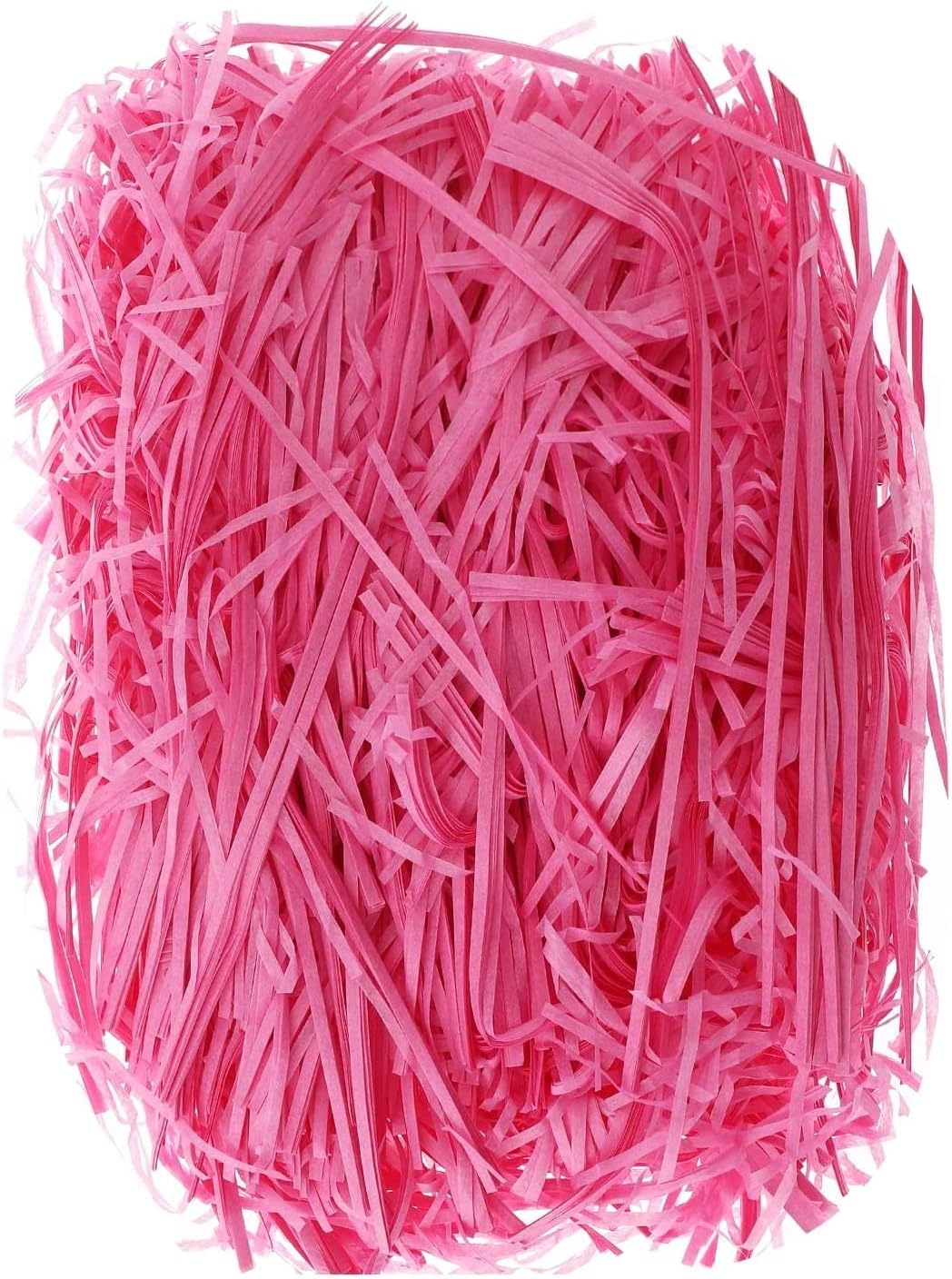 Red Dot Gift REDDOTGIFT® 5-Pack 100 gram Raffia Paper Shreds Strands Eco-friendly Shredded Crinkle Confetti Crinkle Cut Paper Filling Shredded for Hamper Gift Box Filling (Fusha)