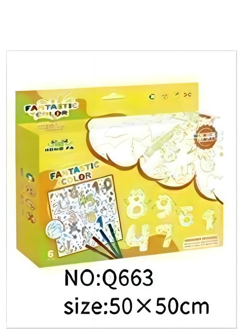 Children's Colorful Graffiti Painting Cloth Early Education Enlightenment Handmade Creative Cartoon Shaped Kindergarten Toys - Image 1