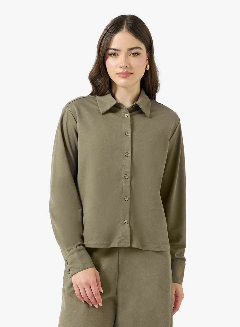 اونلي Casual Long Sleeve Shirt