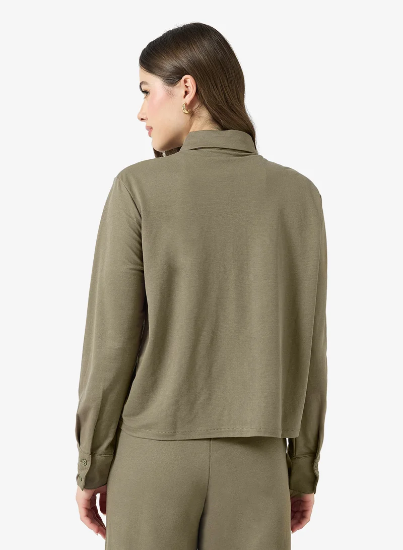 اونلي Casual Long Sleeve Shirt