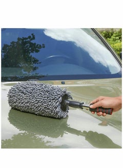 Y&D Car Retractable Cleaning Wax Mop, Super Soft Microfiber Duster Exterior with Extendable Handle, Brush for Dusting Car, Truck, SUV, RV and Motorcycle  - Image 3