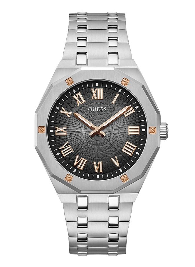 Guess Mens Black Case Black Stainless Steel Watch GW0575G1 - Image 1