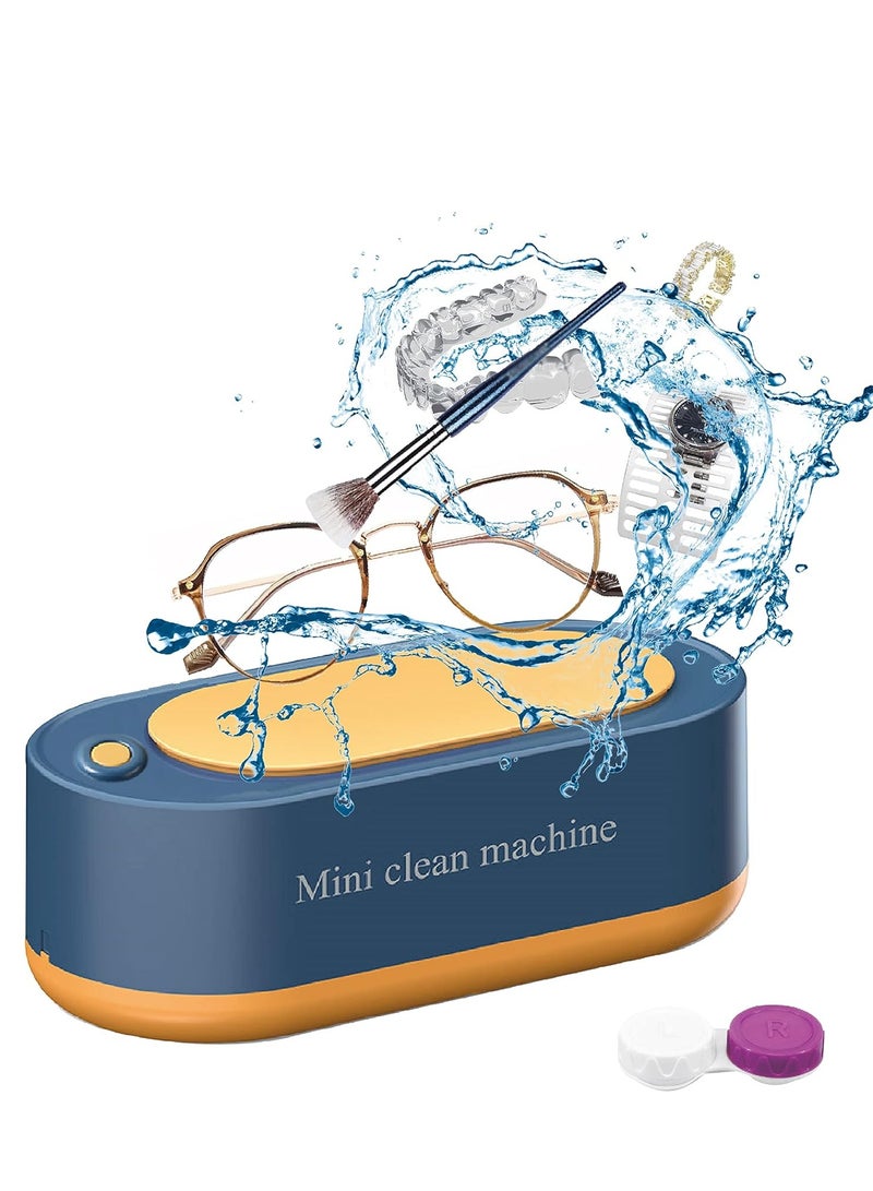 Hi homey Mini Ultrasonic USB-Cleaning Machine Jewelry Cleaner Portable Professional Cleaning Machine for Eyeglasses Dentures Watches Razors Earrings Necklaces Rings Tools Small Items 300ml Capacity  - Image 3