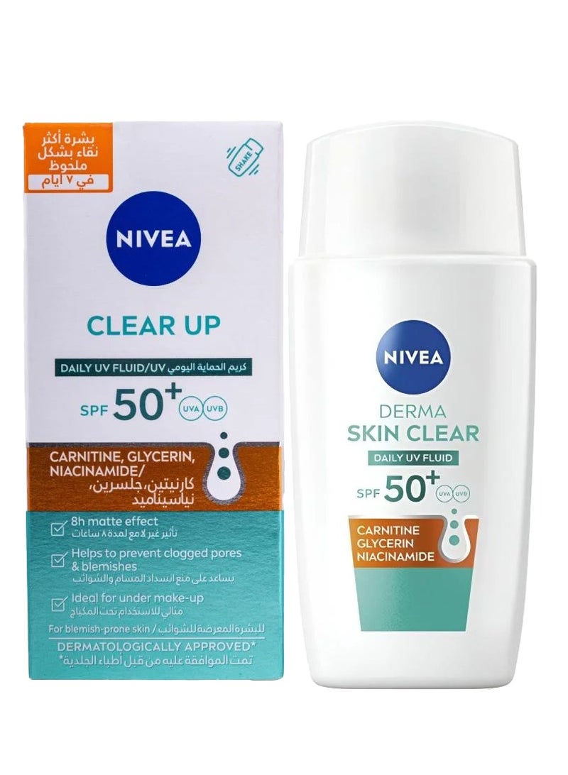 Cream Daily Protection With Carnitine Glycerin And Niacinamide Clear Up - 40ml