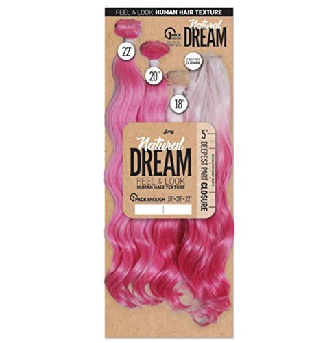 Zury Synthetic Weave NATURAL DREAM MULTI BODY 22" + 5" DEEP CLOSURE (1 Jet Black)