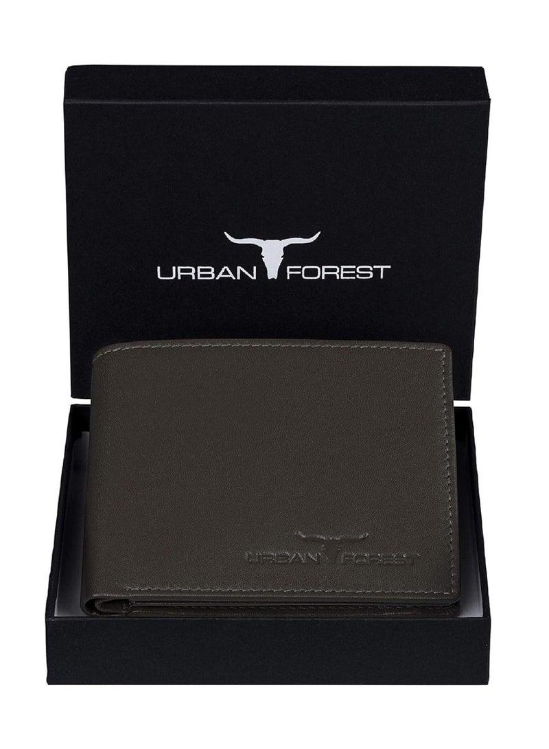 URBANFOREST URBAN FOREST Dakota Taupe Leather Wallet for Men - Image 1