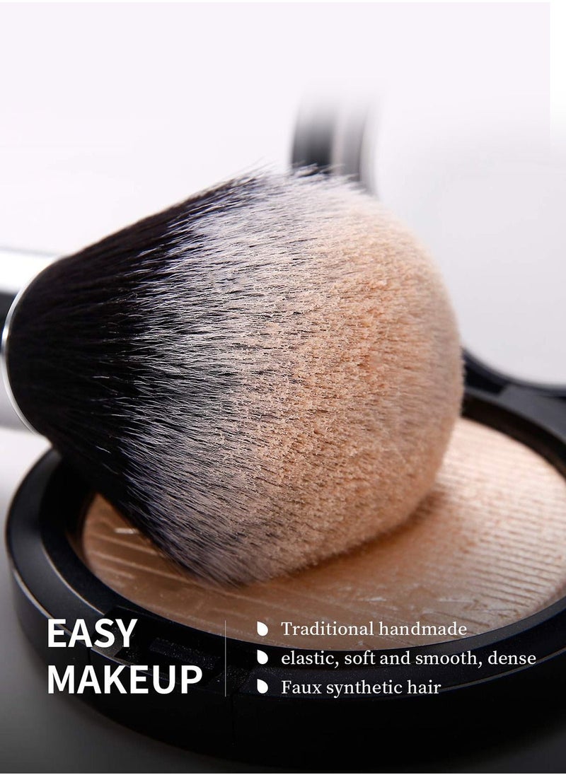 DUcare - Makeup Brushes with Bag 10Pcs Travel Makeup Brushset Women Gift Premium Kabuki Foundation Blending Brush Face Powder Blush Concealers Eye Shadows with Case - Image 1