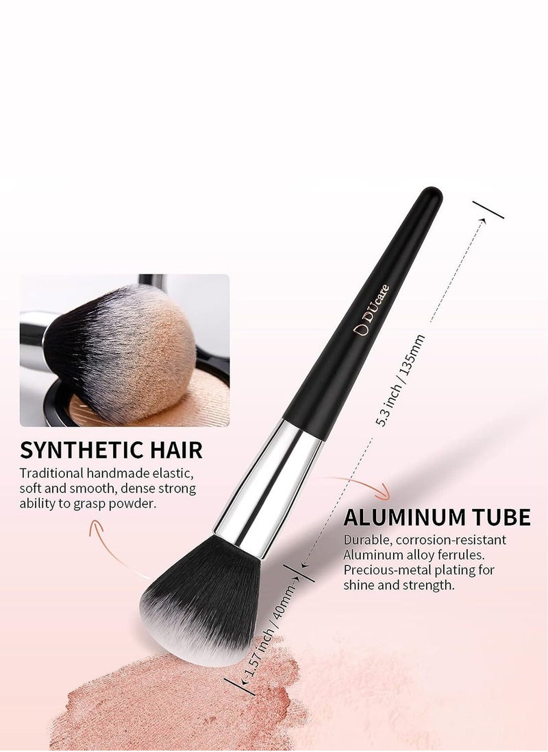DUcare - Makeup Brushes with Bag 10Pcs Travel Makeup Brushset Women Gift Premium Kabuki Foundation Blending Brush Face Powder Blush Concealers Eye Shadows with Case - Image 1