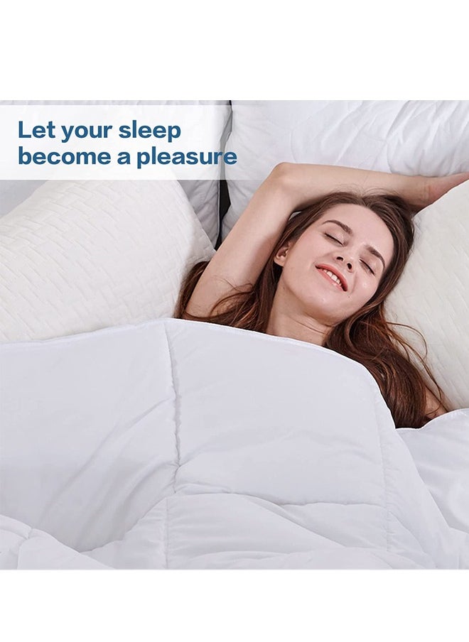 Arabest Comfortert, 240 x 220 cm King Size Duvet Insert, Quilted All Season Duvet, Soft White Quilt  - Image 5