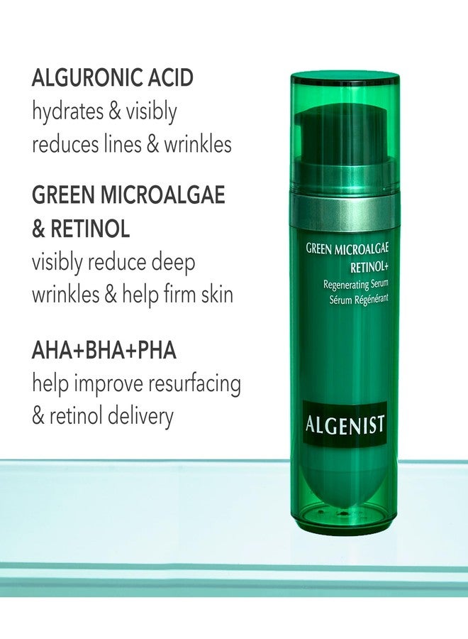 Algenist Green Microalgae Retinol+ Regenerating Serum - Anti Aging Serum with Plant Based, Time-Release Retinol - Evens Texture + Visibly Reduces Deep Lines & Wrinkles with Minimal Irritation (1 oz) - Image 4