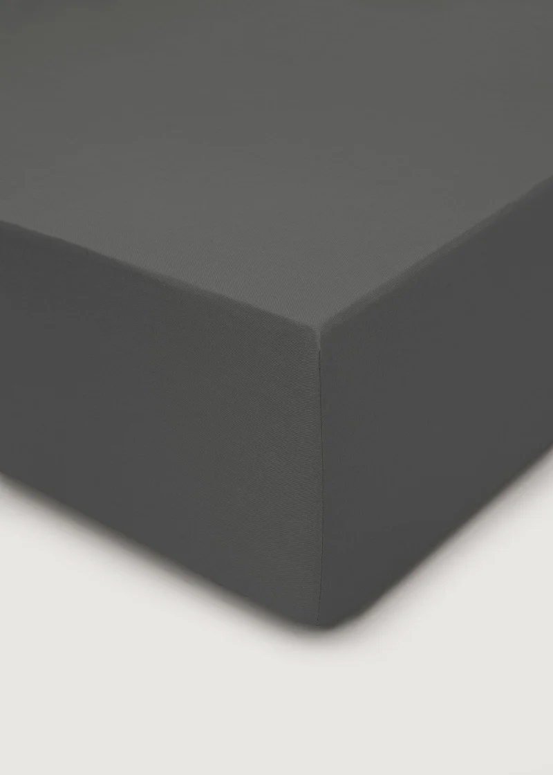 Matalan Charcoal Polycotton Fitted Bed Sheet