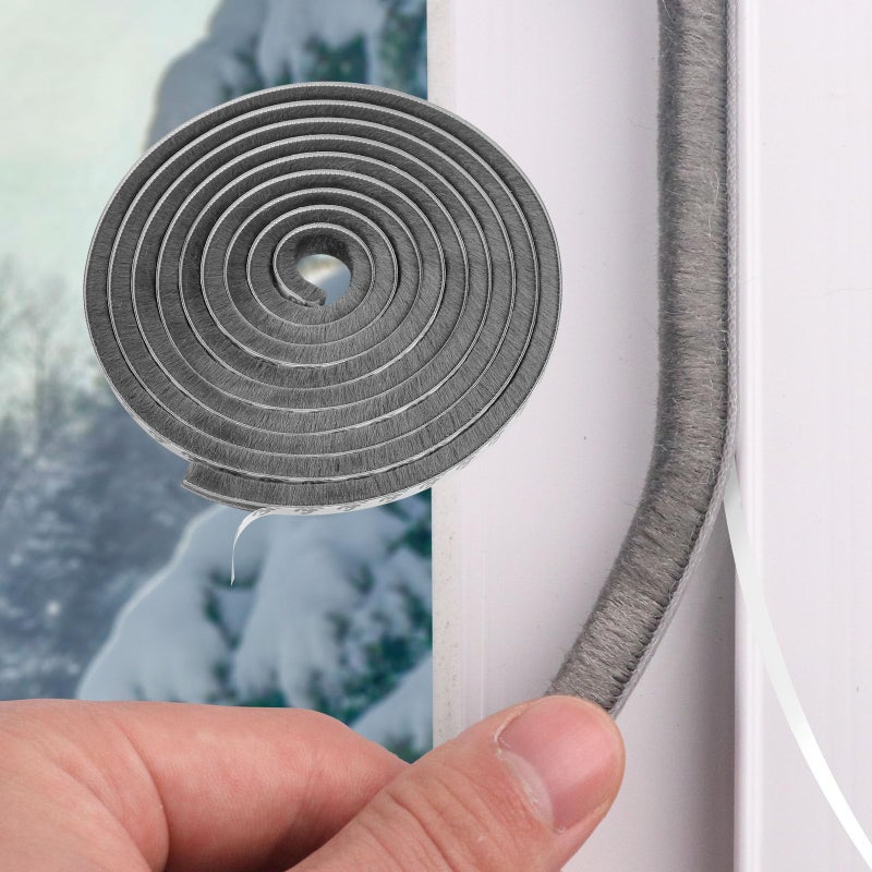 Bantie 40FT Weather Stripping Door Seal Window Seal Brush Window Insulation Door Weather Stripping AntiDraft for Door Insulation Soundproofing