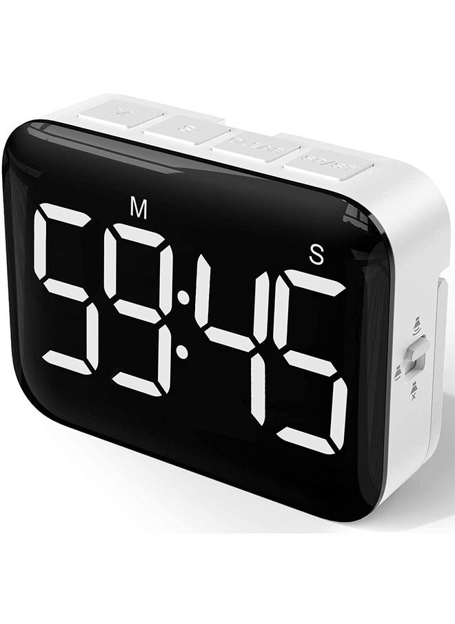Garlo Digital Kitchen Timer - Magnetic Countdown Count Up Timer with Large LED Display, 2 Brightness, Loud Volume, Easy for Cooking and for Kids Teachers and Seniors to Use (Batteries Not Included)  - Image 1