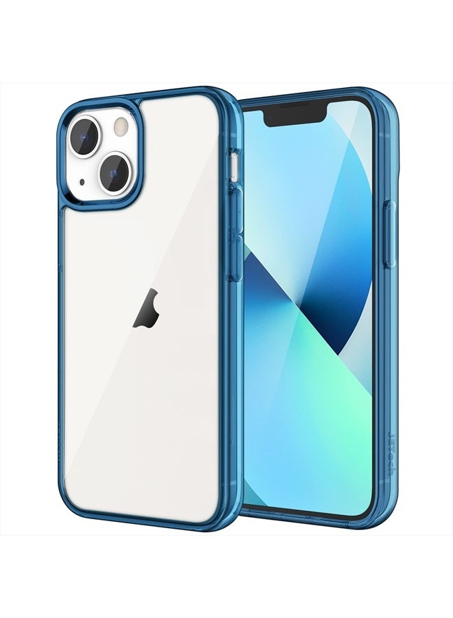 Jetech Case for iPhone 13 6.1-Inch, Non-Yellowing Shockproof Phone Bumper Cover, Anti-Scratch Clear Back (Navy Blue) - Image 1