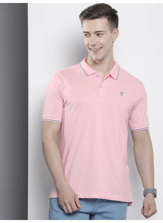 شركة المرآب الهندية Men Regular Fit Basics Plain Polo Neck Printed Polo T-Shirts