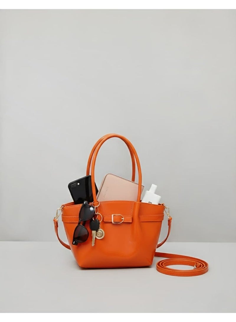 شنطة جلد حريمي مودرن 3 استخدام – تناسب الشغل والخروجات - Image 4