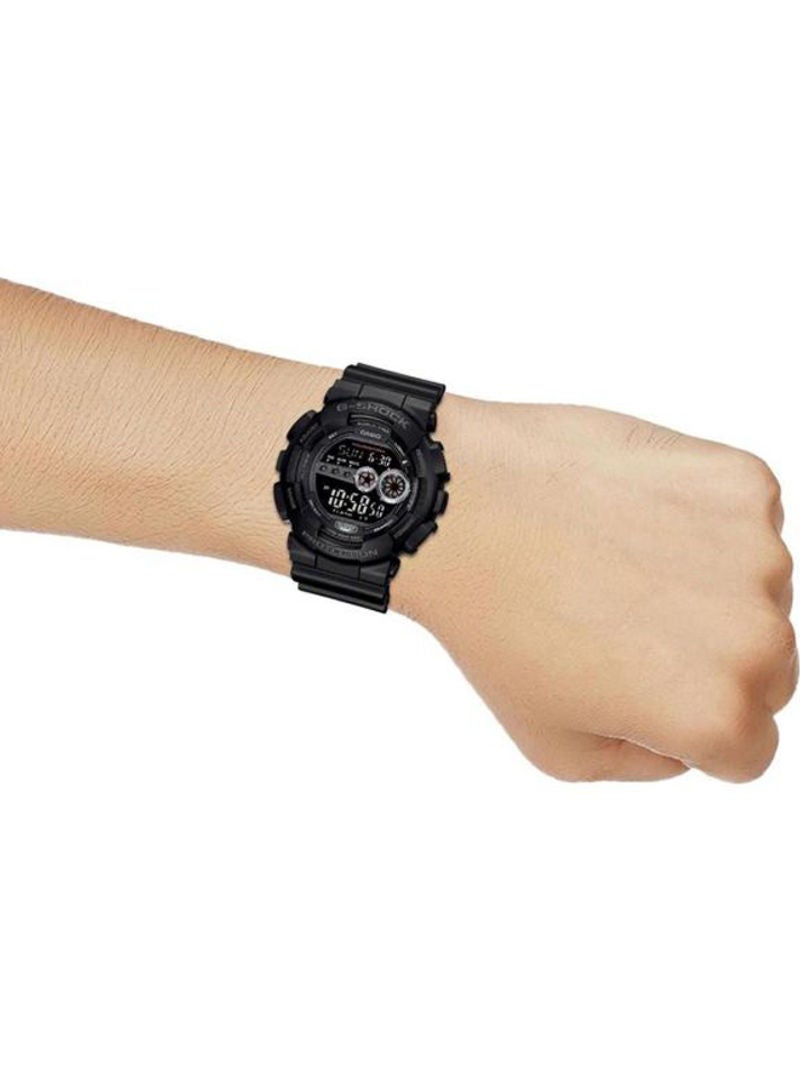 CASIO Men Water Resistant Silicone Digital Wrist Watch GD-100-1BDR - 51 mm - Black - Image 5