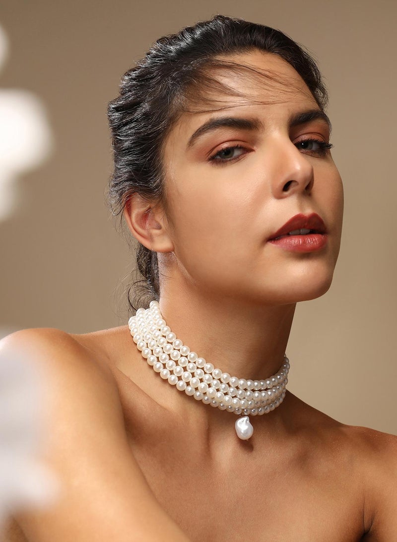 SOHI Small Jackie Statement Artificial Necklace Jewellery - Image 5