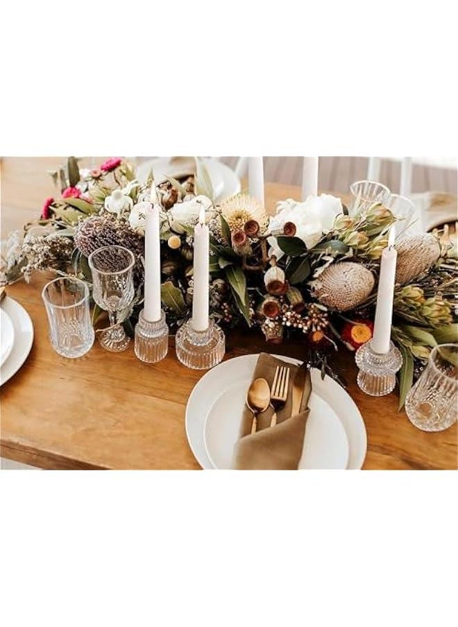 Durku Candlestick Holders Set of 3 Glass Candle Holders for Taper Candles,Pillar Candles and Tealight Candles,for Table Centerpieces, Wedding Decor and Dinner Party (White) - pzsku/ZAFC8BE72F180D395C0F6Z/45/_/1728937469/fa951472-c4ec-4417-9d89-acca0e2d30a7