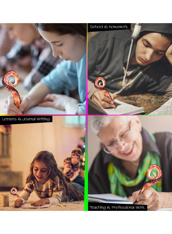 Puzzled Planet Pens Octopus Tentacle Novelty Pen - Fun And Unique Kids And Adults Ballpoint Pen, Colorful Sea Life Writing Pen Instrument For School & Office Desk - Image 3
