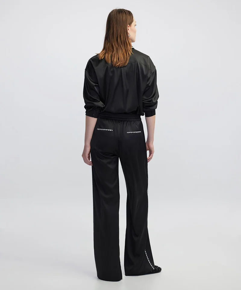 Ipekyol  Strass-Trim Wide-Leg Trousers for Women | Best Price UAE